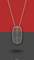 Classic Car Grille Pendant Necklace