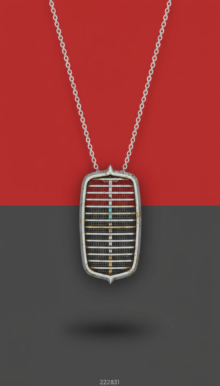 Classic Car Grille Pendant Necklace